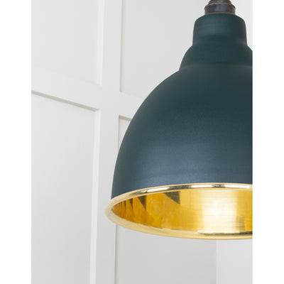 From The Anvil 49518DI - Smooth Brass Brindley Pendant in Dingle #finish_dingle