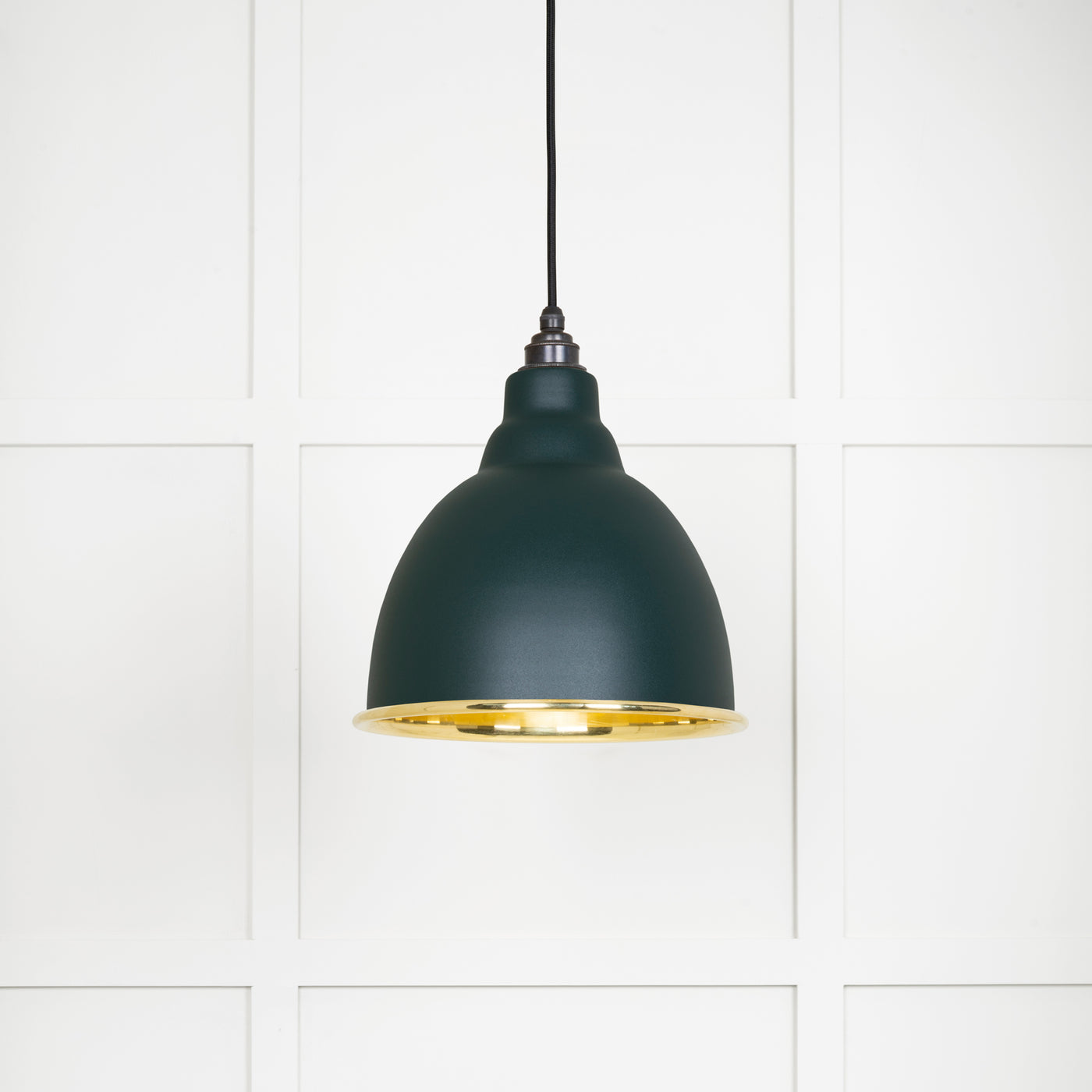 From The Anvil 49518DI - Smooth Brass Brindley Pendant in Dingle  #finish_dingle