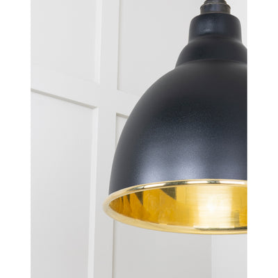 From The Anvil 49518EB - Smooth Brass Brindley Pendant in Elan Black #finish_elan-black