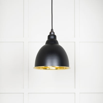 From The Anvil 49518EB - Smooth Brass Brindley Pendant in Elan Black  #finish_elan-black