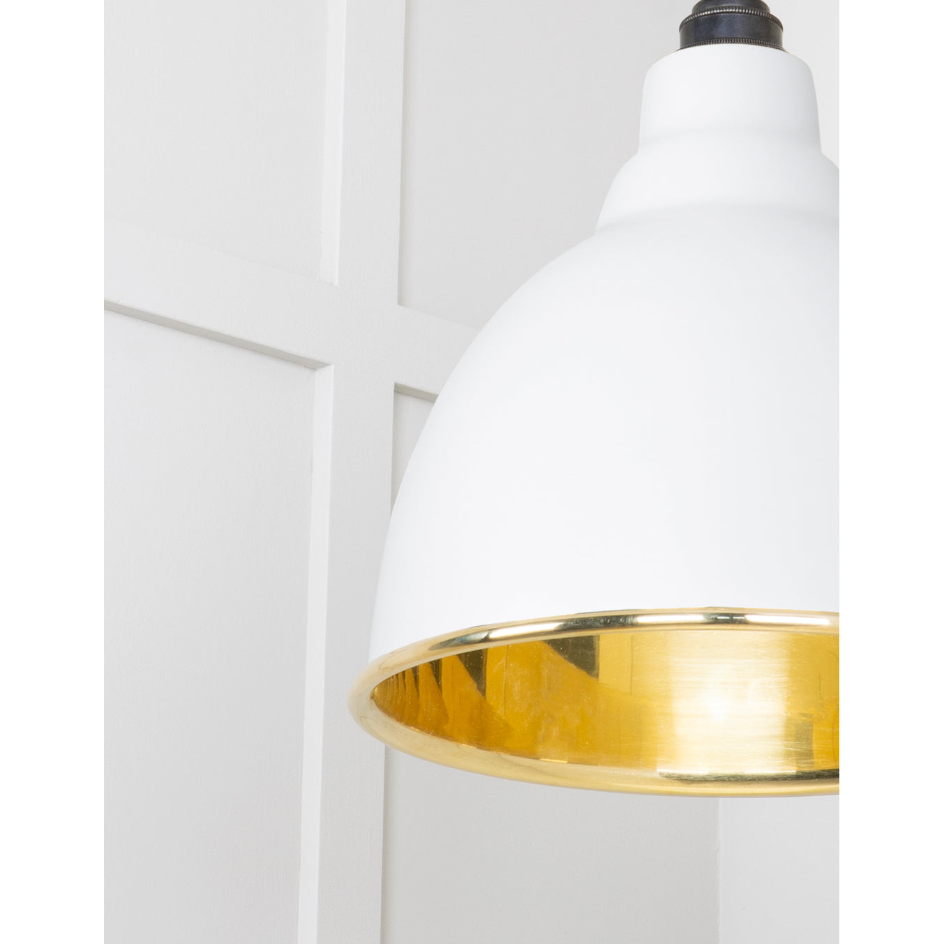 From The Anvil 49518F - Smooth Brass Brindley Pendant in Flock #finish_flock