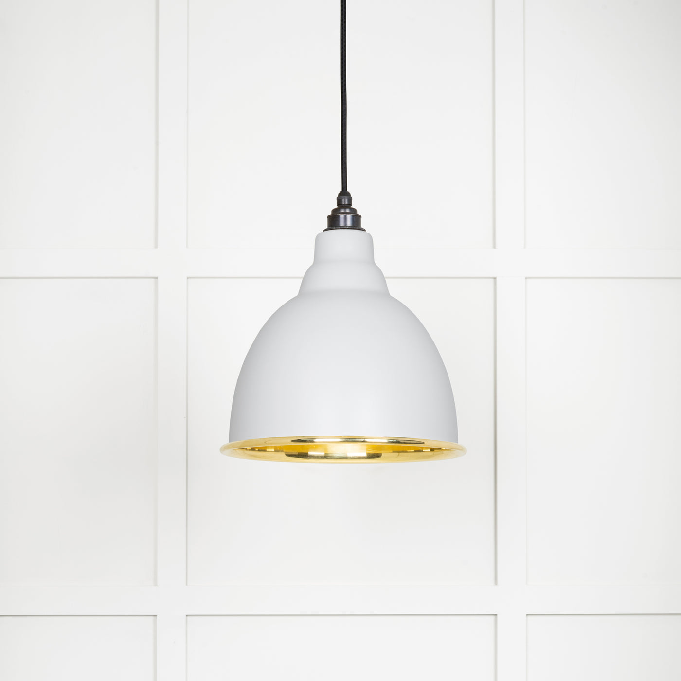 From The Anvil 49518F - Smooth Brass Brindley Pendant in Flock  #finish_flock