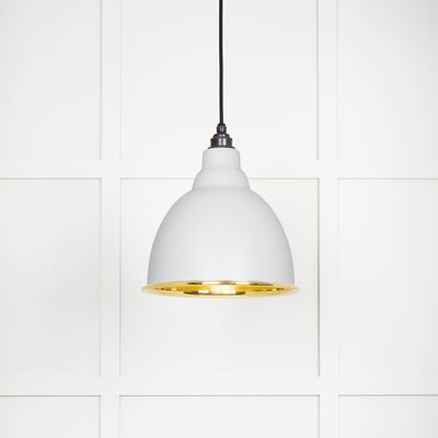 From The Anvil 49518F - Smooth Brass Brindley Pendant in Flock  #finish_flock