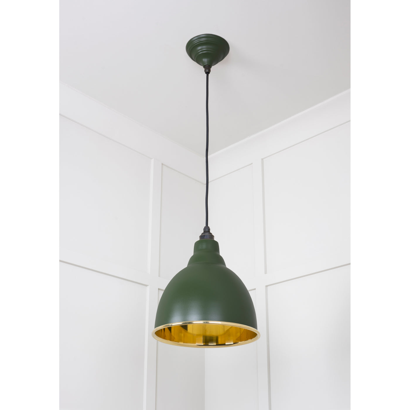 From The Anvil 49518H - Smooth Brass Brindley Pendant in Heath #finish_heath