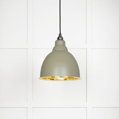 From The Anvil 49518TU - Smooth Brass Brindley Pendant in Tump  #finish_tump