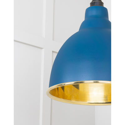 From The Anvil 49518U - Smooth Brass Brindley Pendant in Upstream #finish_upstream