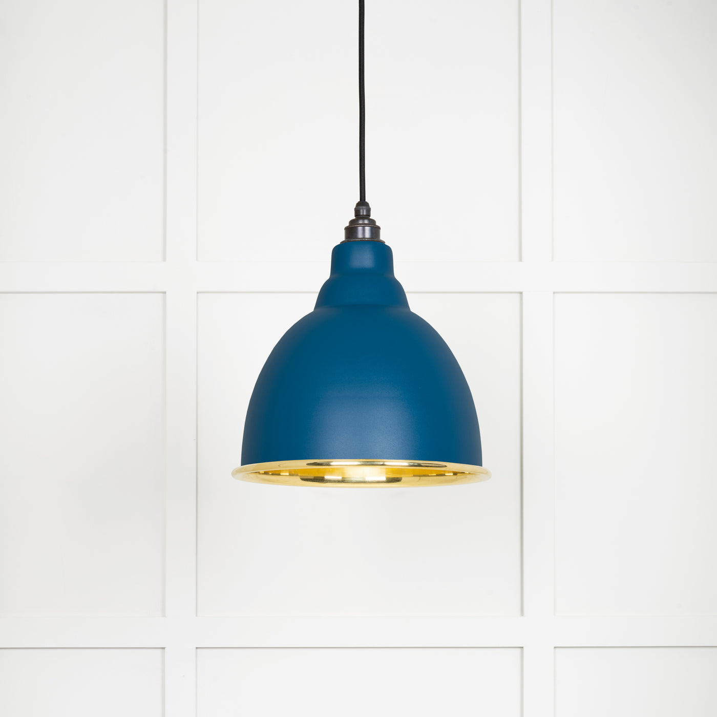 From The Anvil 49518U - Smooth Brass Brindley Pendant in Upstream  #finish_upstream