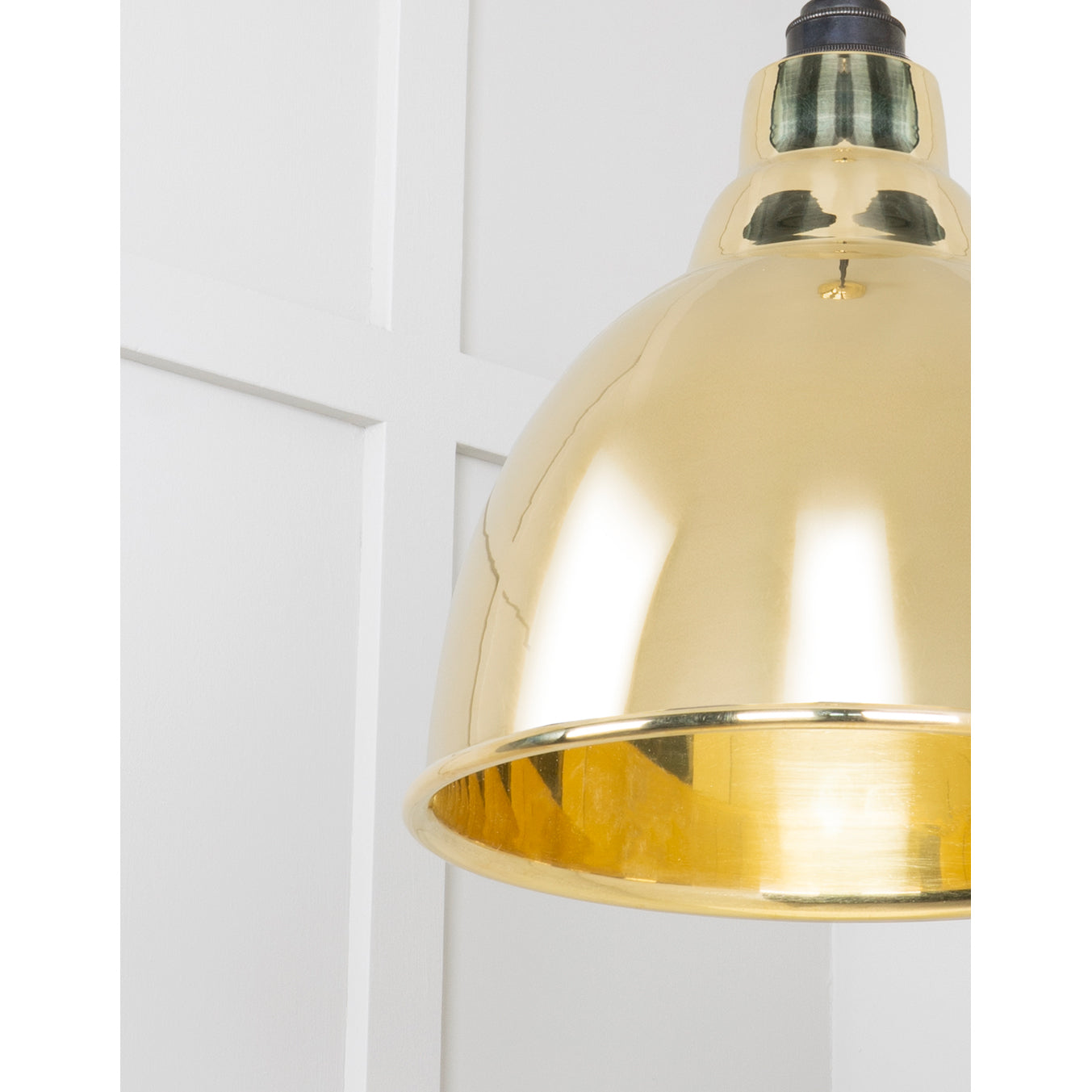 From The Anvil 49518 - Smooth Brass Brindley Pendant #finish_smooth-brass