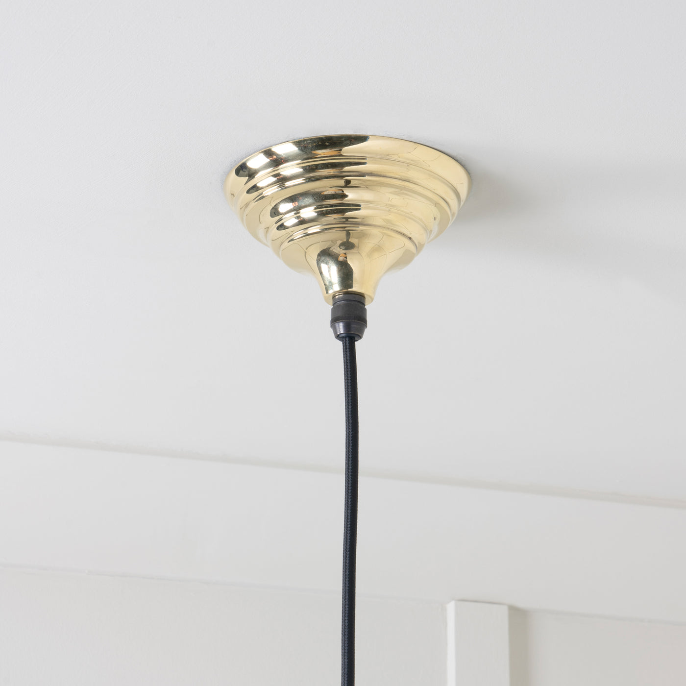 From The Anvil 49518 - Smooth Brass Brindley Pendant #finish_smooth-brass