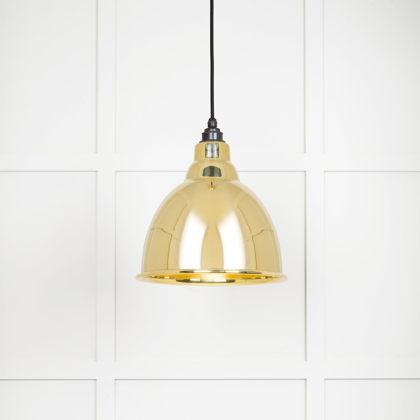 From The Anvil 49518 - Smooth Brass Brindley Pendant  #finish_smooth-brass