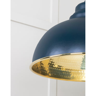 From The Anvil 49521DU - Hammered Brass Harborne Pendant in Dusk #finish_dusk