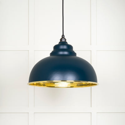 From The Anvil 49521DU - Hammered Brass Harborne Pendant in Dusk  #finish_dusk