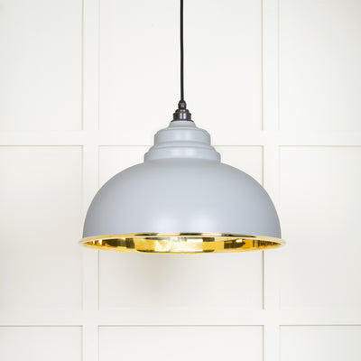 From The Anvil 49522BI - Smooth Brass Harborne Pendant in Birch  #finish_birch