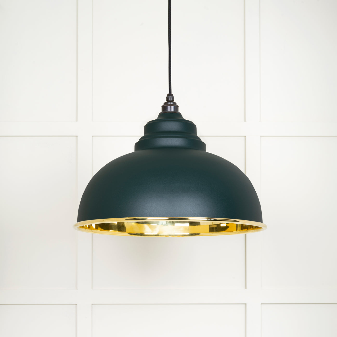 From The Anvil 49522DI - Smooth Brass Harborne Pendant in Dingle  #finish_dingle