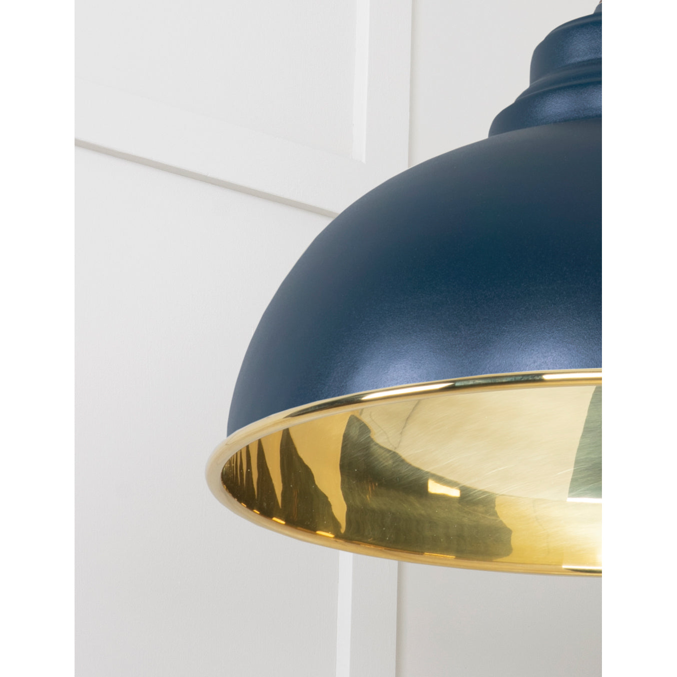 From The Anvil 49522DU - Smooth Brass Harborne Pendant in Dusk #finish_dusk