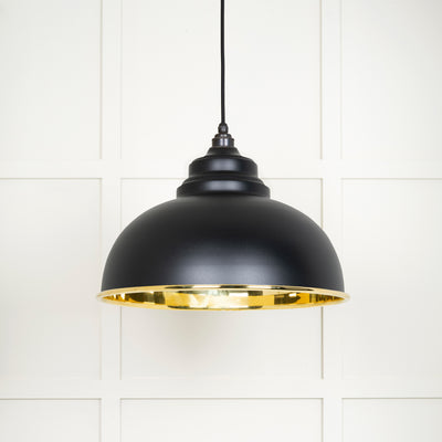 From The Anvil 49522EB - Smooth Brass Harborne Pendant in Elan Black  #finish_elan-black