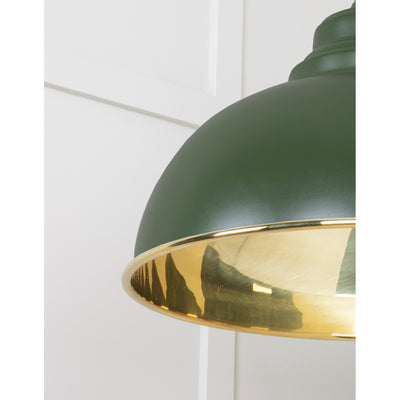 From The Anvil 49522H - Smooth Brass Harborne Pendant in Heath #finish_heath