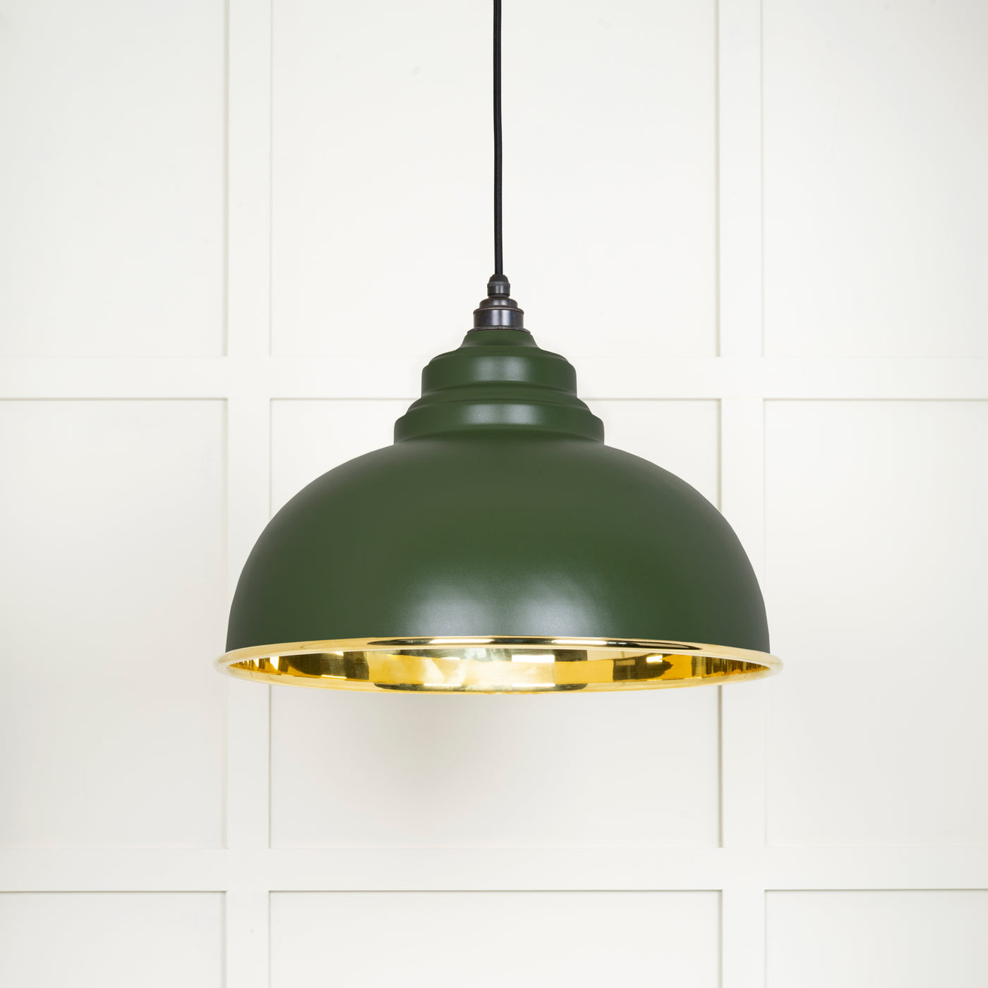 From The Anvil 49522H - Smooth Brass Harborne Pendant in Heath  #finish_heath