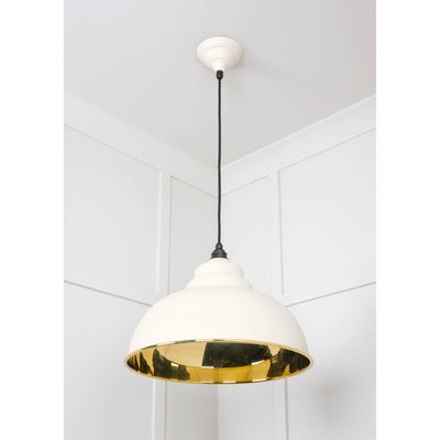 From The Anvil 49522TE - Smooth Brass Harborne Pendant in Teasel #finish_teasel