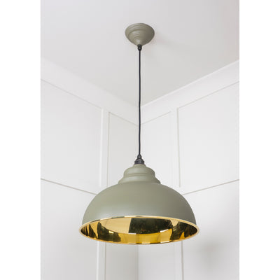 From The Anvil 49522TU - Smooth Brass Harborne Pendant in Tump #finish_tump