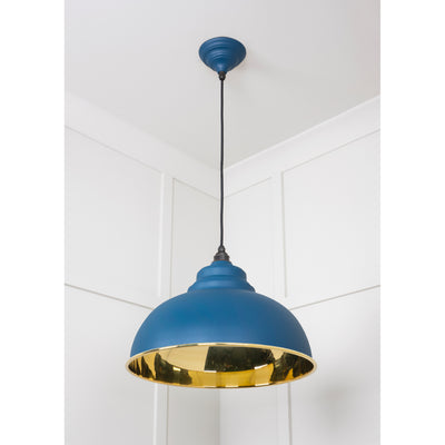 From The Anvil 49522U - Smooth Brass Harborne Pendant in Upstream #finish_upstream