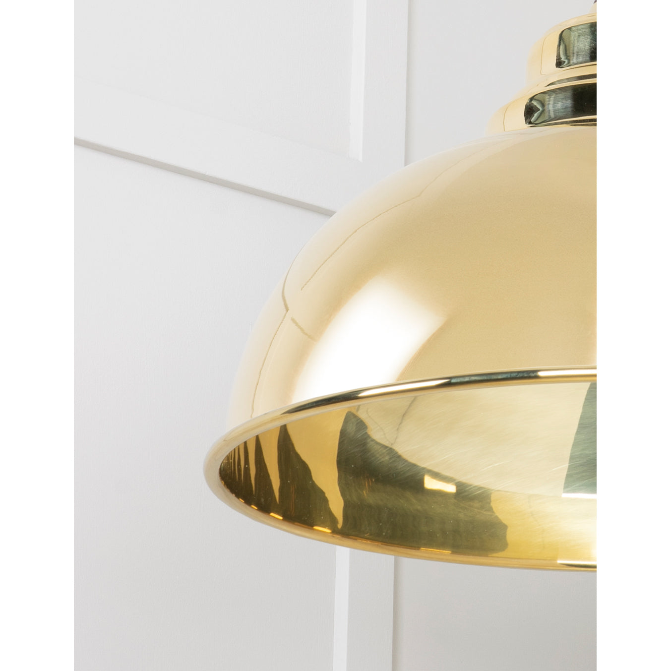 From The Anvil 49522 - Smooth Brass Harborne Pendant #finish_smooth-brass