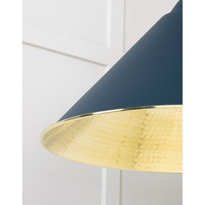 From The Anvil 49523DU - Hammered Brass Hockley Pendant in Dusk #finish_dusk