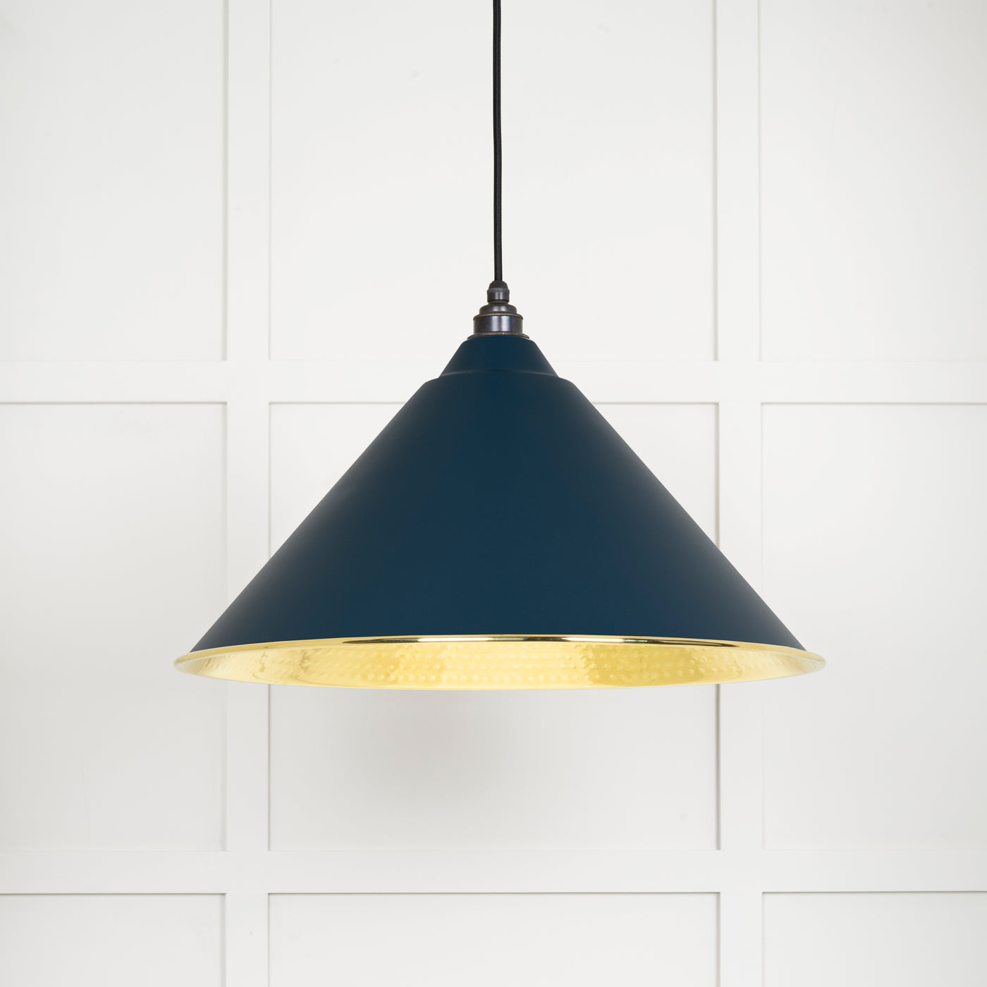 From The Anvil 49523DU - Hammered Brass Hockley Pendant in Dusk  #finish_dusk