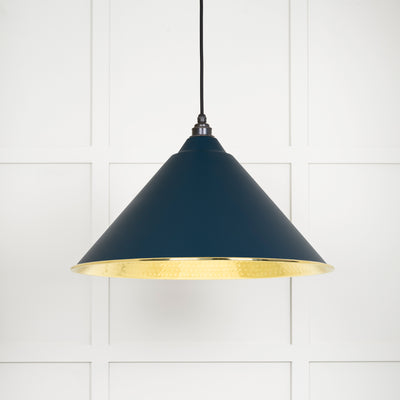 From The Anvil 49523DU - Hammered Brass Hockley Pendant in Dusk  #finish_dusk