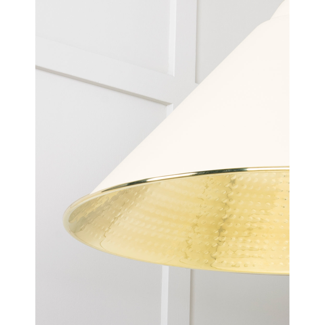 From The Anvil 49523TE - Hammered Brass Hockley Pendant in Teasel #finish_teasel