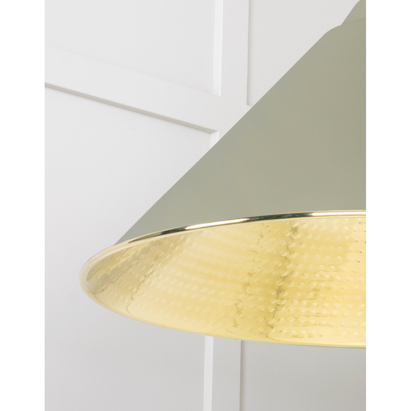 From The Anvil 49523TU - Hammered Brass Hockley Pendant in Tump #finish_tump