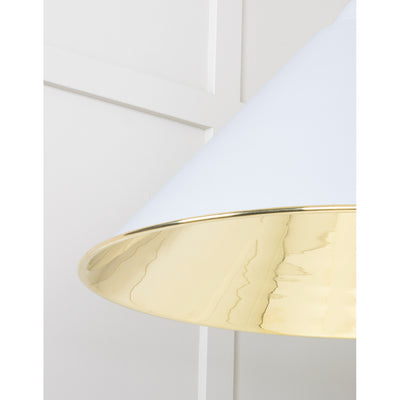 From The Anvil 49524BI - Smooth Brass Hockley Pendant in Birch #finish_birch