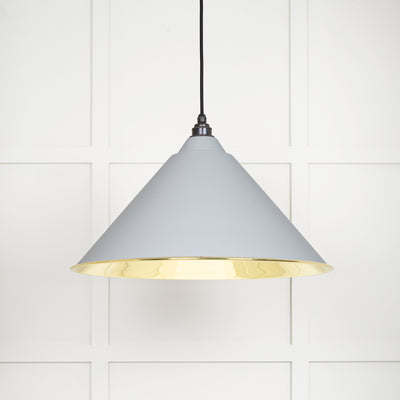 From The Anvil 49524BI - Smooth Brass Hockley Pendant in Birch  #finish_birch