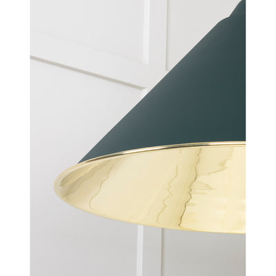 From The Anvil 49524DI - Smooth Brass Hockley Pendant in Dingle #finish_dingle