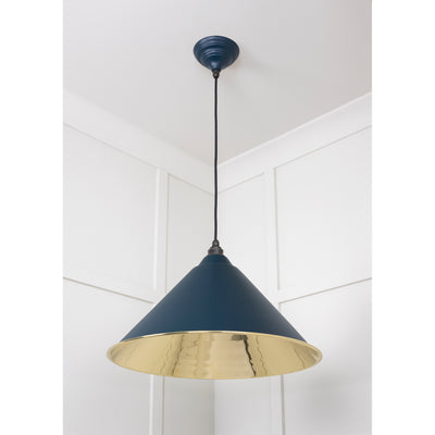 From The Anvil 49524DU - Smooth Brass Hockley Pendant in Dusk #finish_dusk