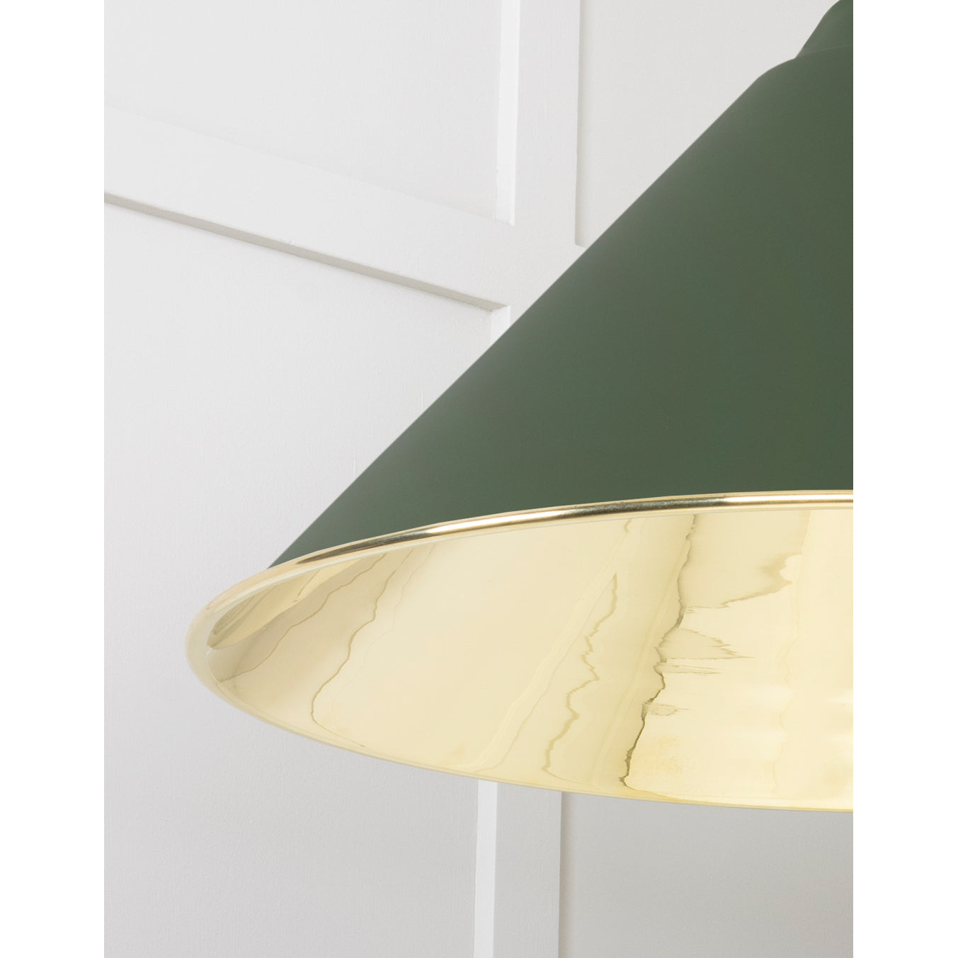 From The Anvil 49524H - Smooth Brass Hockley Pendant in Heath #finish_heath