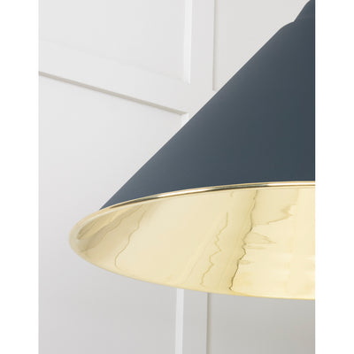 From The Anvil 49524SO - Smooth Brass Hockley Pendant in Soot #finish_soot