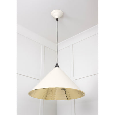 From The Anvil 49524TE - Smooth Brass Hockley Pendant in Teasel #finish_teasel