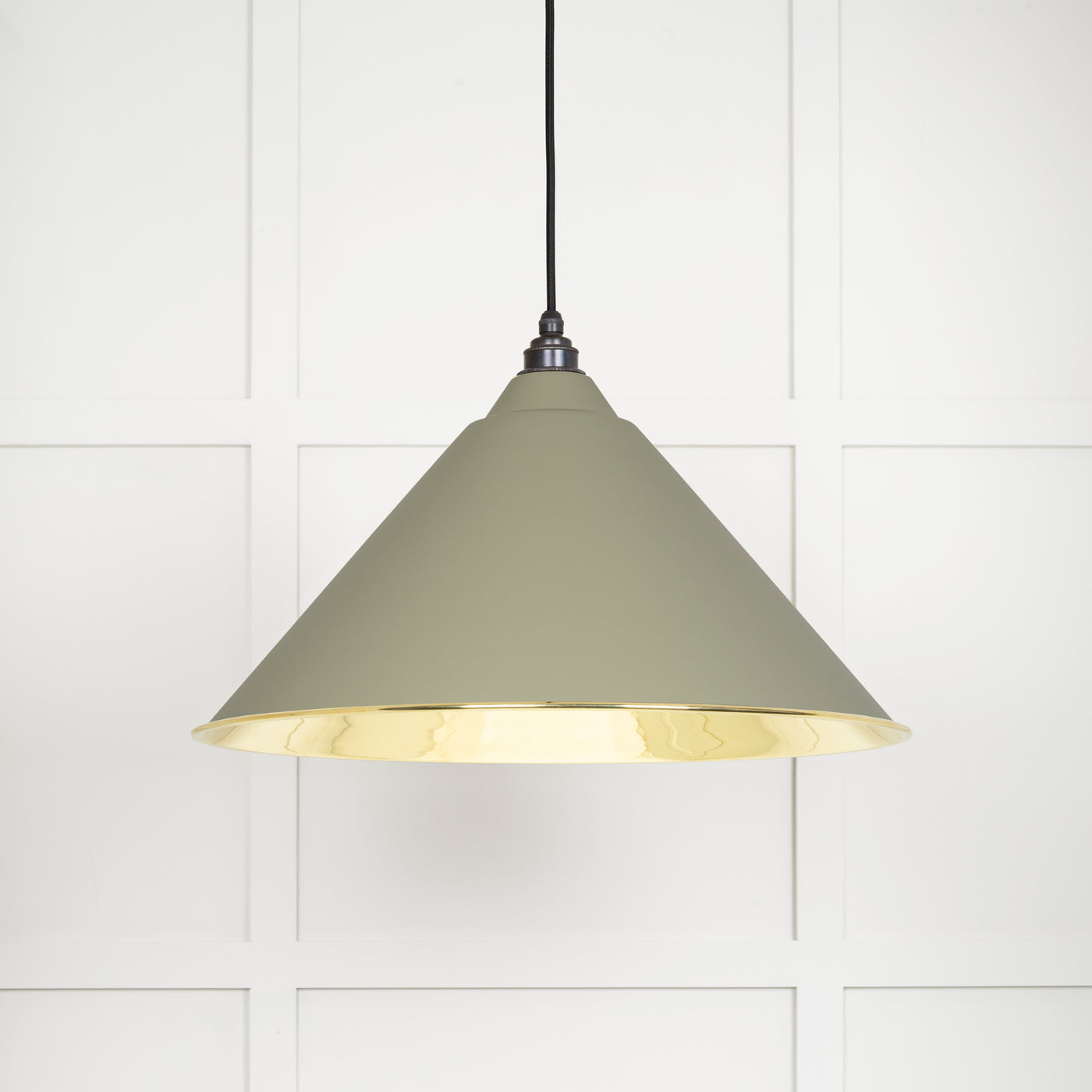 From The Anvil 49524TU - Smooth Brass Hockley Pendant in Tump  #finish_tump