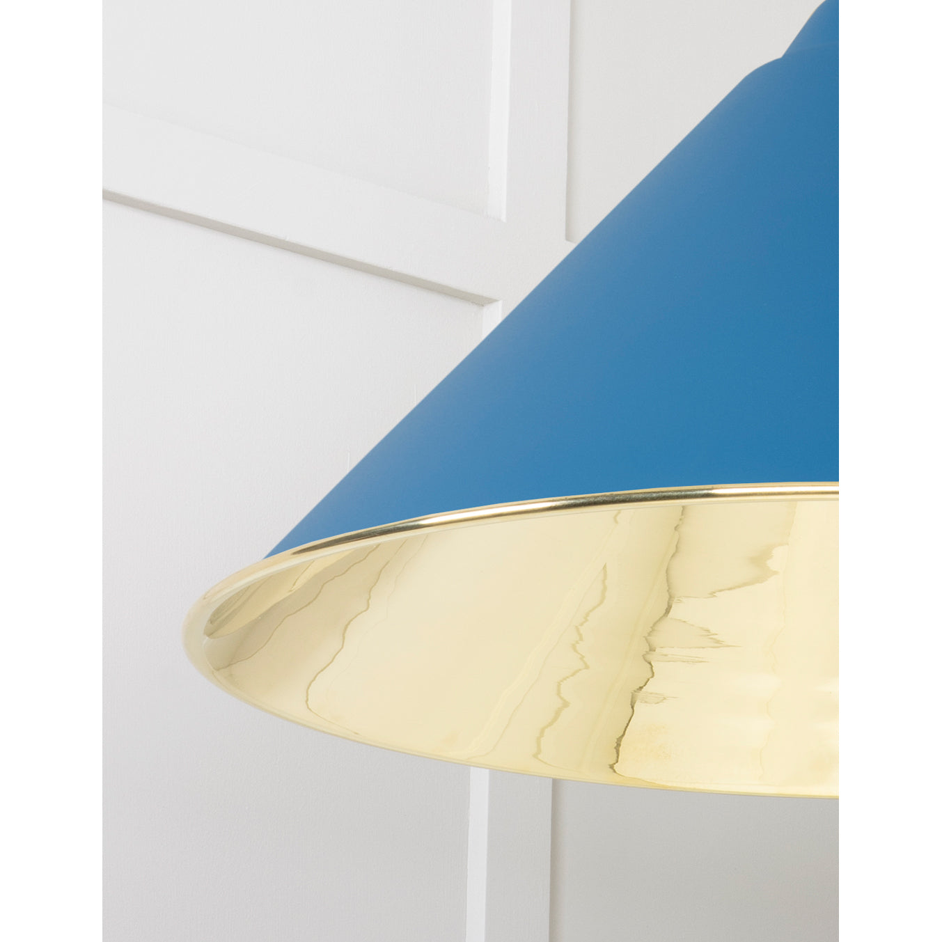 From The Anvil 49524U - Smooth Brass Hockley Pendant in Upstream #finish_upstream