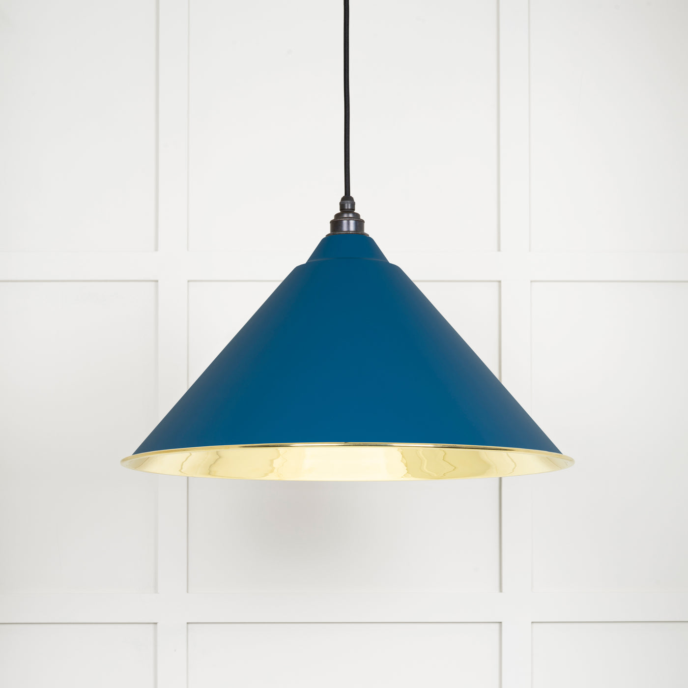 From The Anvil 49524U - Smooth Brass Hockley Pendant in Upstream  #finish_upstream