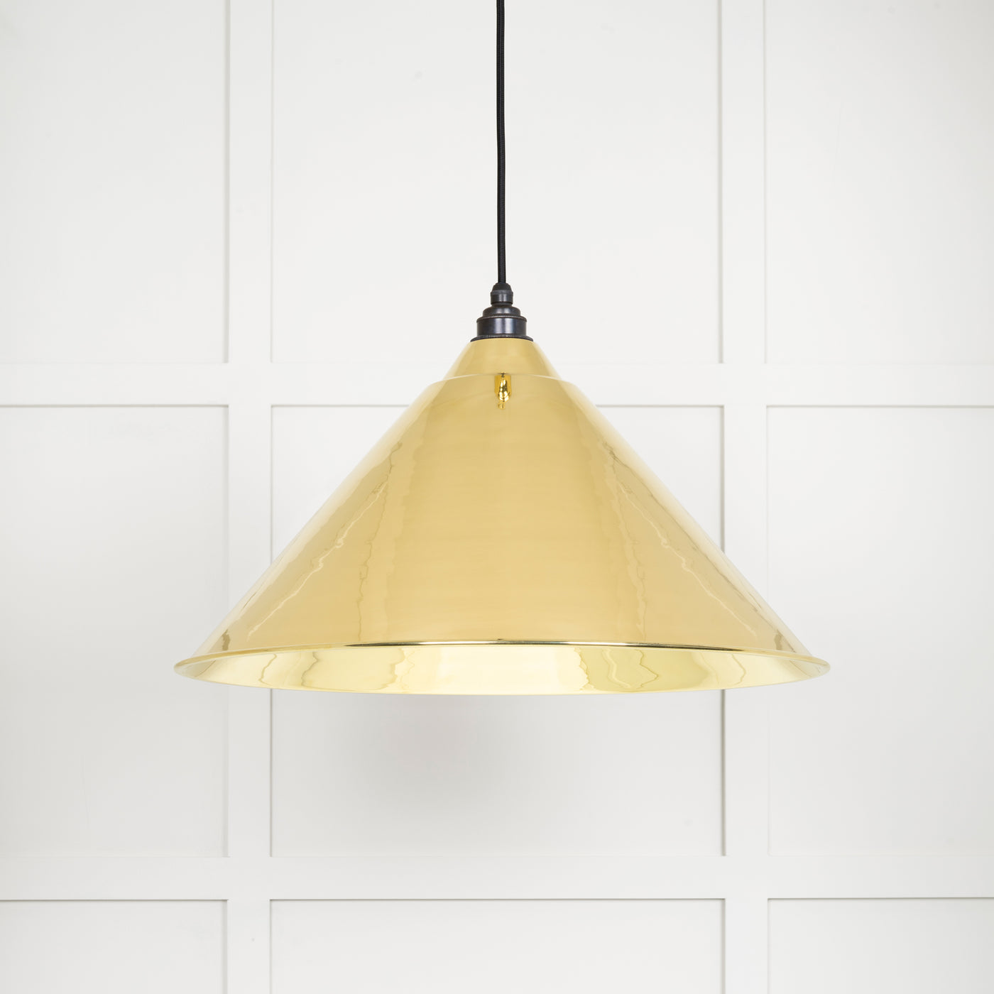 From The Anvil 49524 - Smooth Brass Hockley Pendant  #finish_smooth-brass