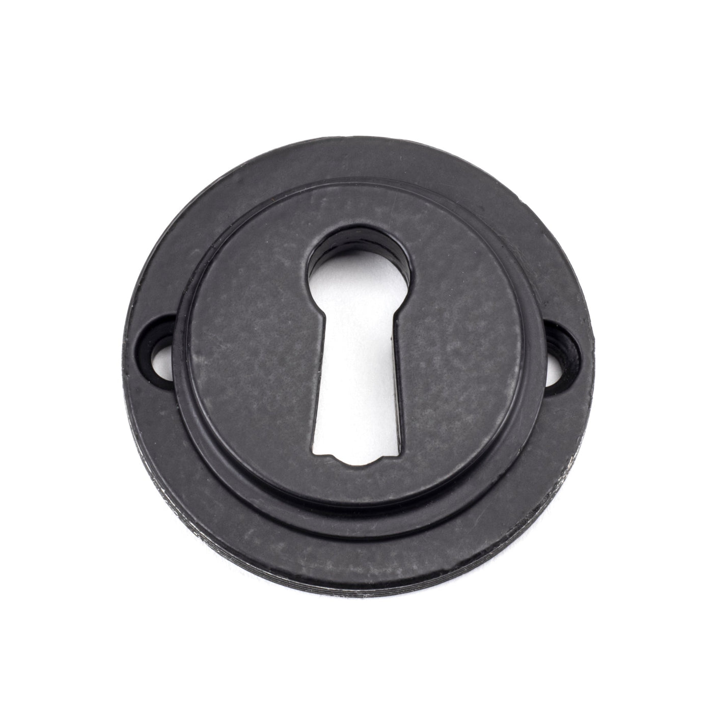 From The Anvil 46116 - Aged Bronze Round Escutcheon (Square)