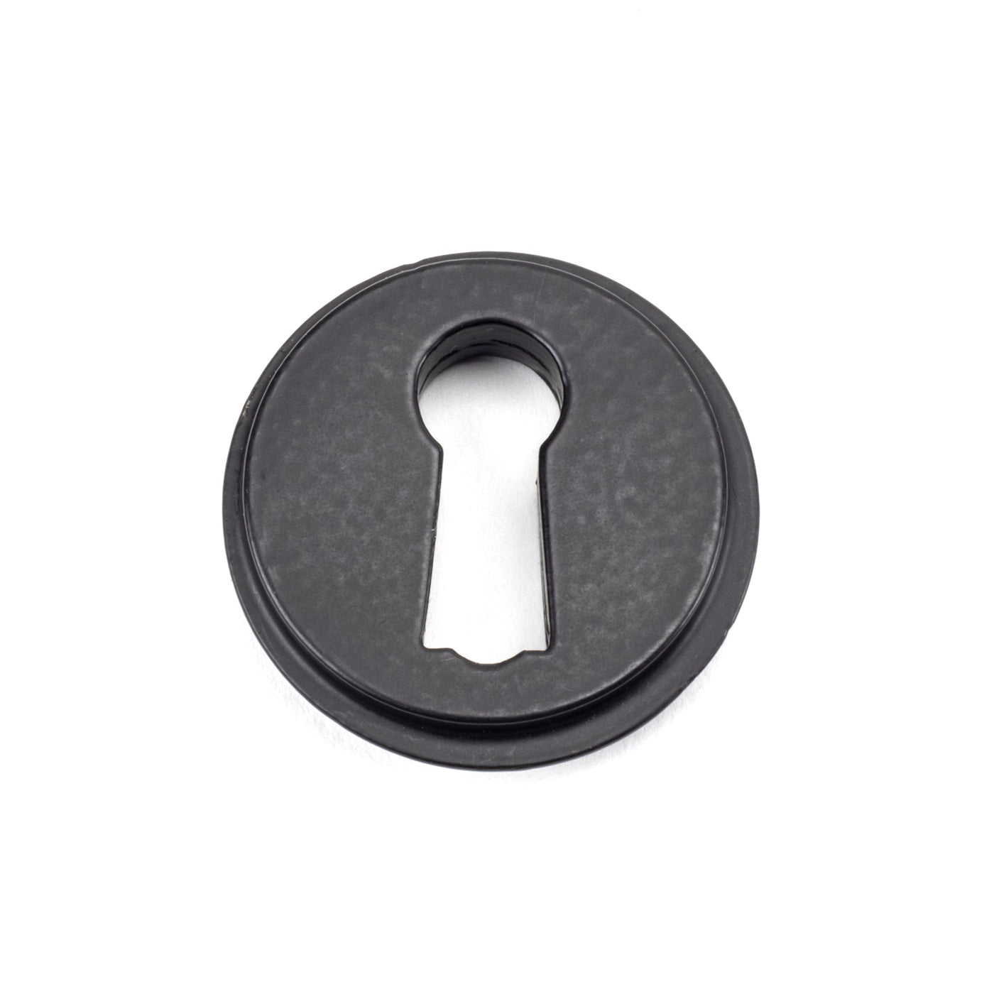 From The Anvil 46116 - Aged Bronze Round Escutcheon (Square)