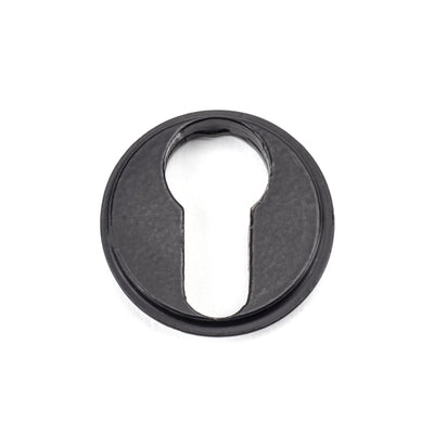 From The Anvil 49542 - Matt Black Round Euro Escutcheon (Beehive)