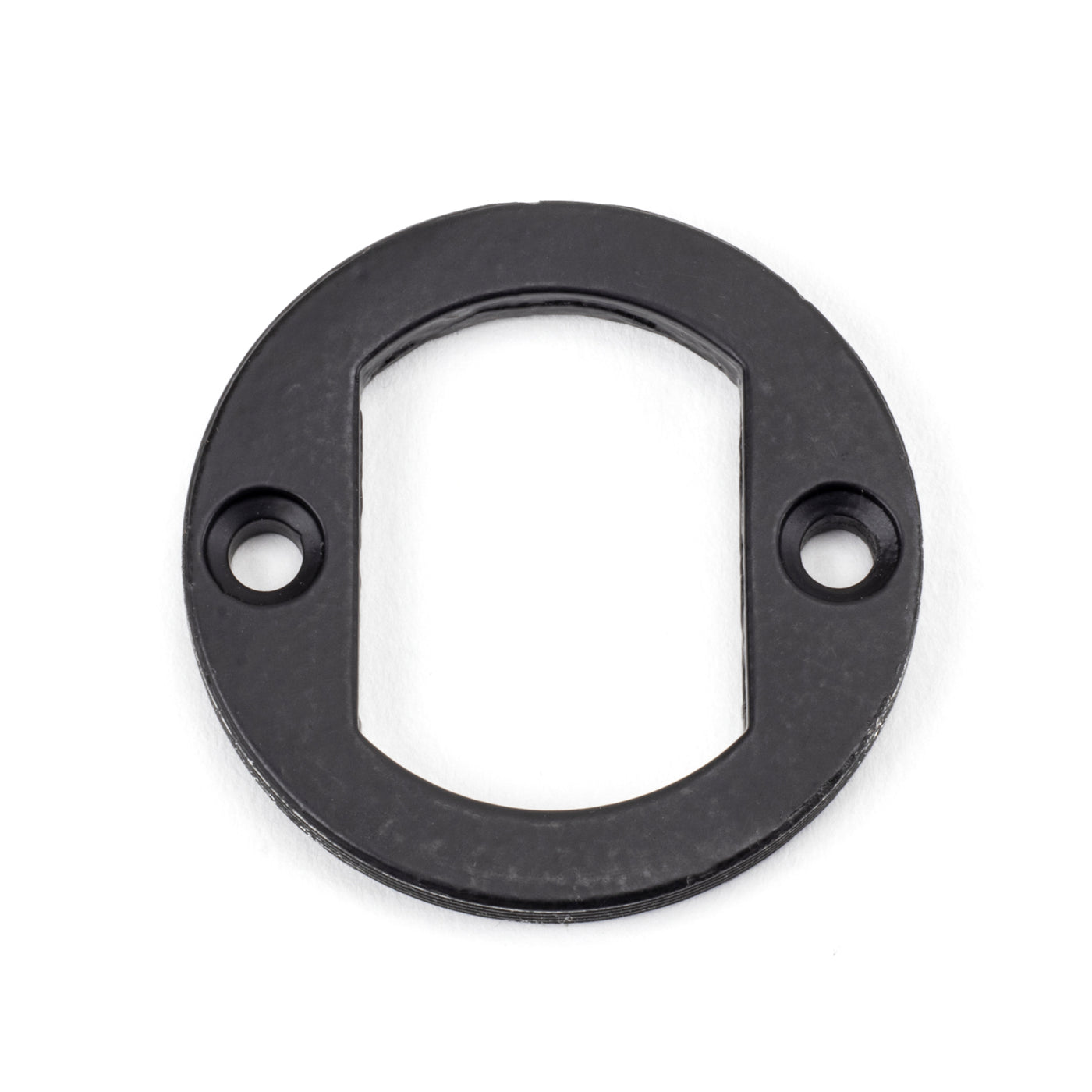 From The Anvil 49542 - Matt Black Round Euro Escutcheon (Beehive)