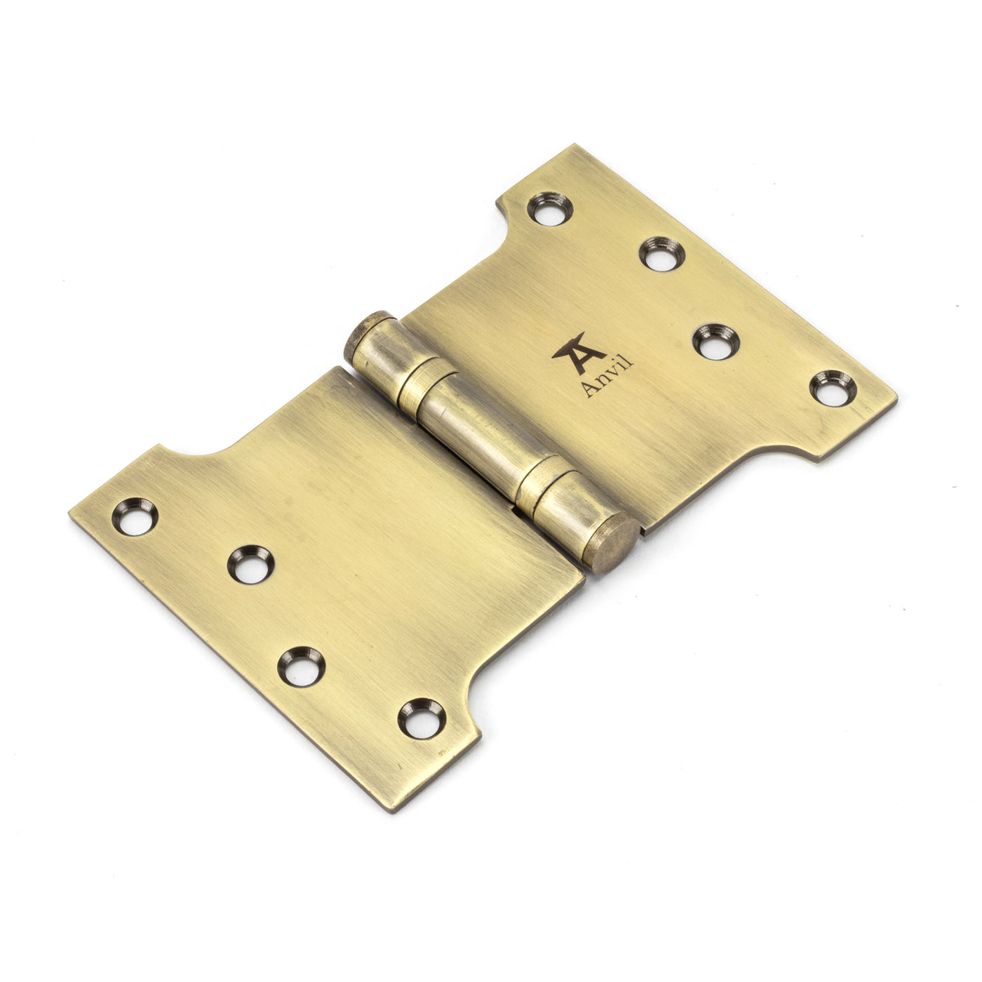 From The Anvil 49553 - Aged Brass 4" x 4" x 6" Parliament Hinge (pair) ss #finish_aged-brass