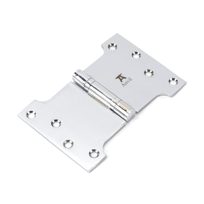 From The Anvil 49559 - Polished Chrome 4" x 4" x 6" Parliament Hinge (pair) ss #finish_polished-chrome