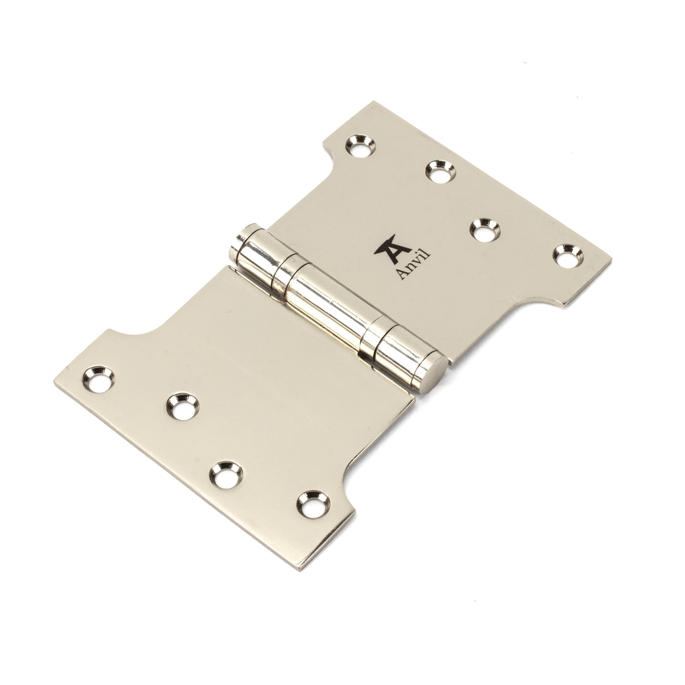 From The Anvil 49565 - Polished Nickel 4" x 4" x 6" Parliament Hinge (pair) ss #finish_polished-nickel