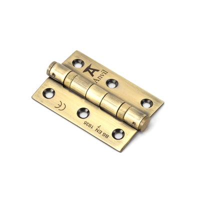 From The Anvil 49569 - Aged Brass 3" Ball Bearing Butt Hinge (pair) ss #finish_aged-brass